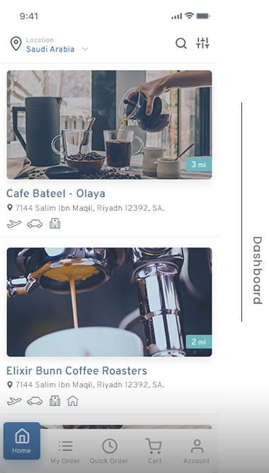 buid coffee delivery app